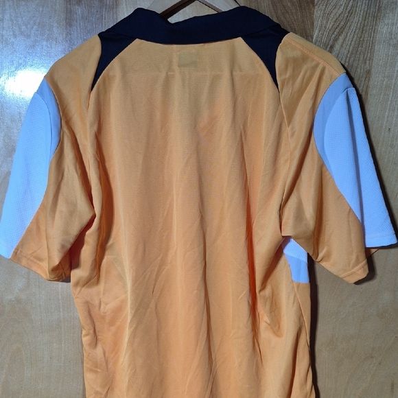 Onex Men’s Orange Polo with White & Black Accents - Picture 2 of 2
